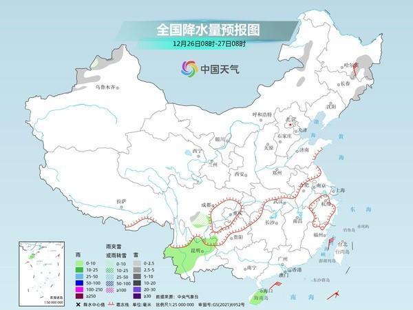 元旦前两股冷空气来袭气温波动式回升 全国大部降水稀少