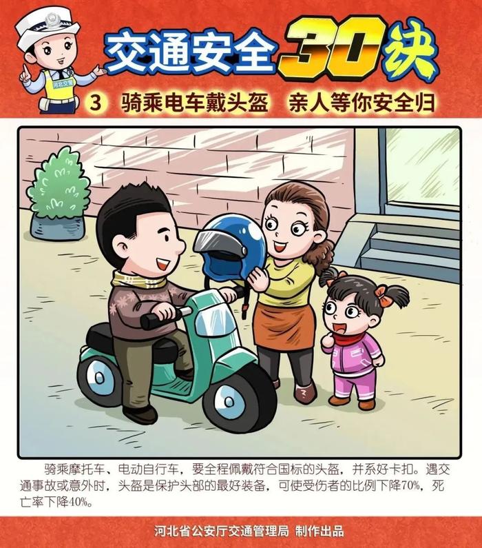 看漫画学安全 河北交警《道路交通安全三十诀》连载