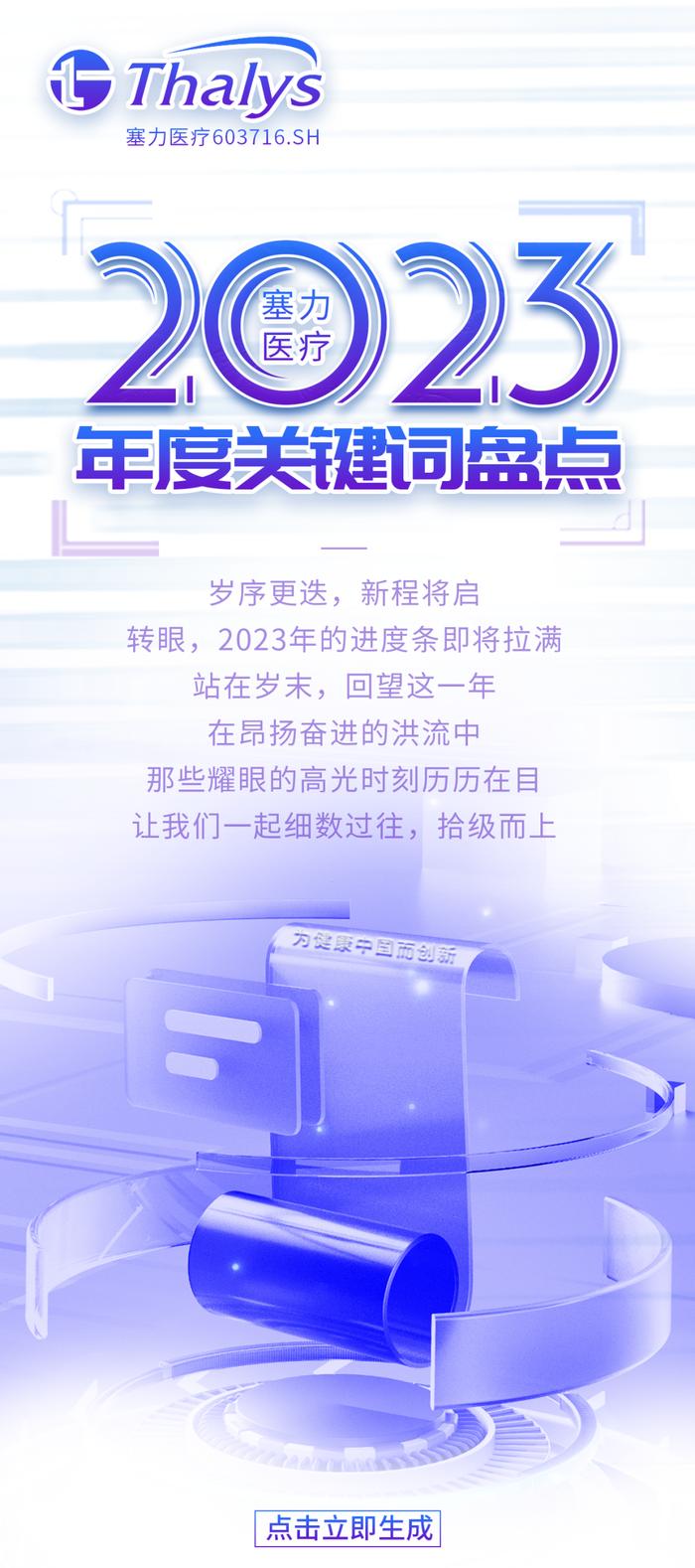 【文末有礼】塞力医疗2023年度关键词来了！您的呢？