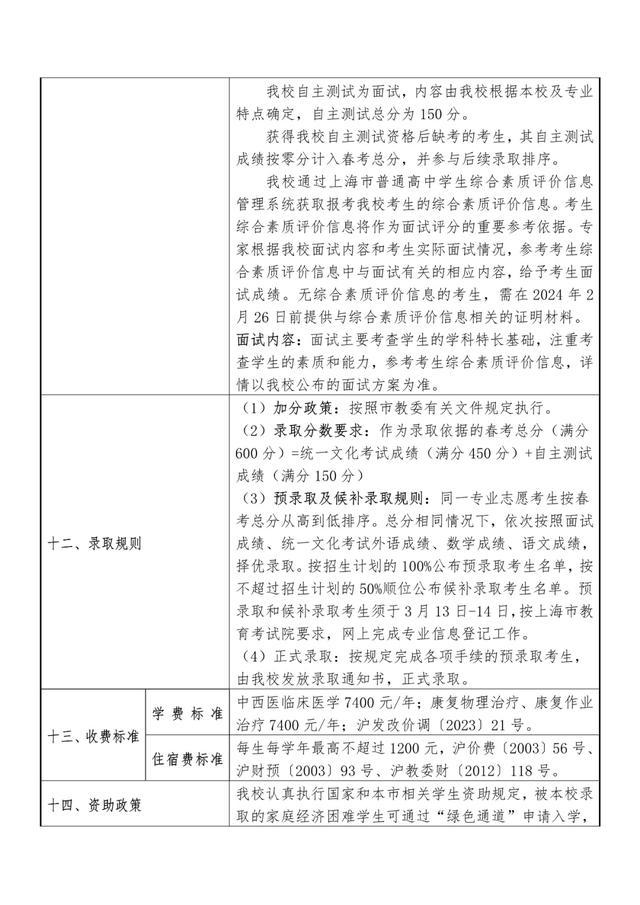 2024年春考26所高校招生章程公布→