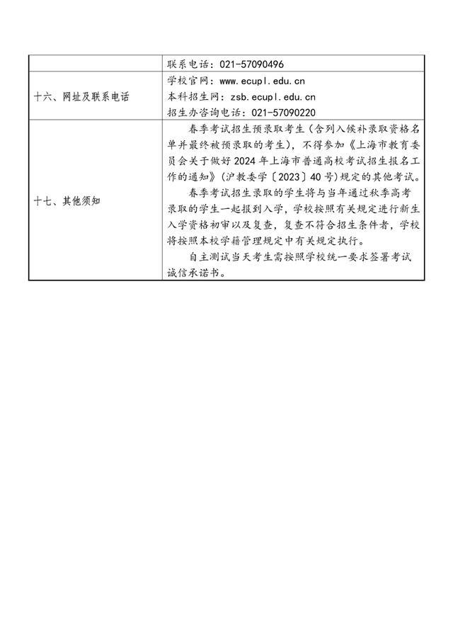 2024年春考26所高校招生章程公布→