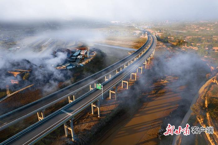 G244线打扮梁至庆城段一级公路通车运营，革命老区华池县圆了“高速梦”