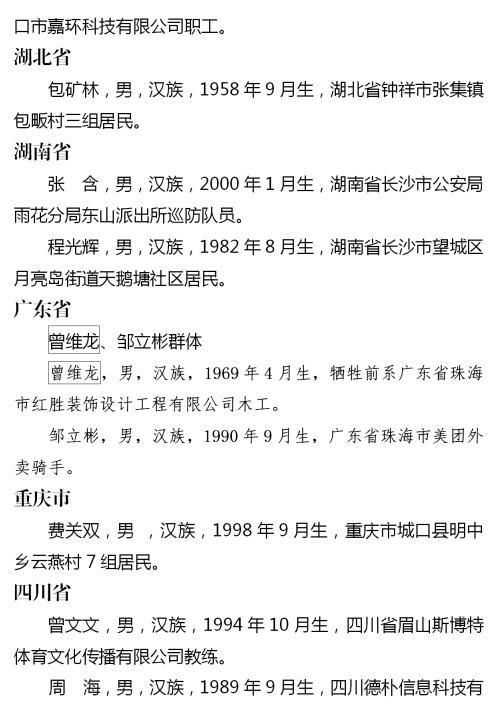 山东3人上榜！2023年第四季度见义勇为勇士榜公布