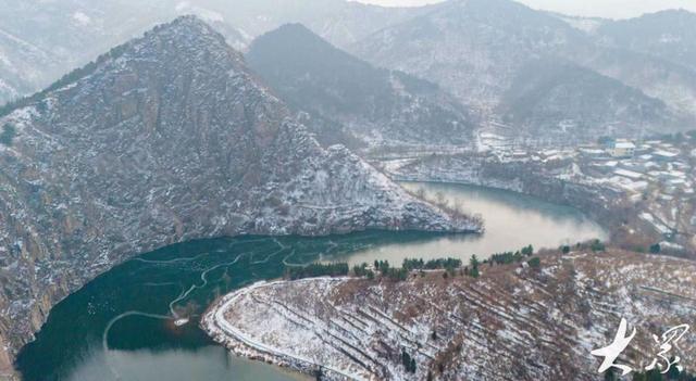 章丘垛庄百丈崖水库，雪后格外妖娆