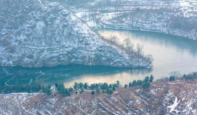 章丘垛庄百丈崖水库，雪后格外妖娆