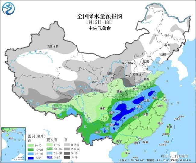 受冷暖空气影响 15-18日陕西多雨雪天气