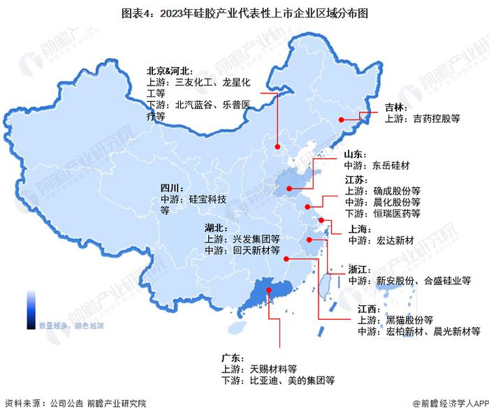 【干货】硅胶行业产业链全景梳理及区域热力地图