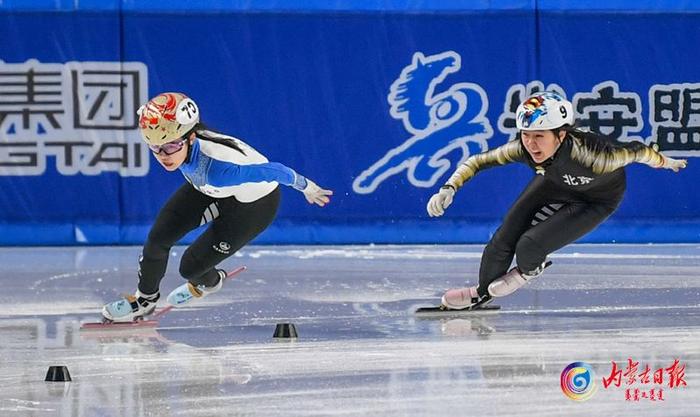 “十四冬”短道速滑青年组女子3000米接力内蒙古队进入A组决赛