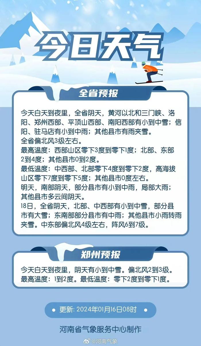 降雪持续！河南部分高速路段禁止所有车辆上站，详细信息→