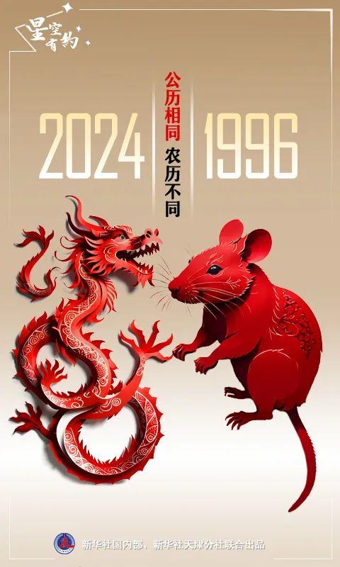 2024年与1996年的公历日历一模一样，为啥？