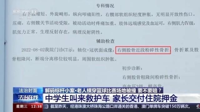 老人横穿篮球场被撞伤，撞人者和物业公司为何均免责？