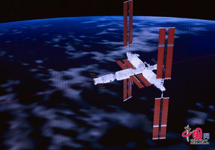 天舟七号与空间站组合体完成交会对接 航天员的龙年年货送达