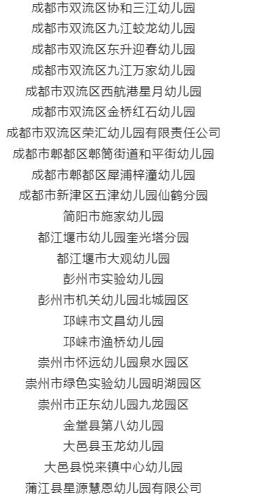 成都这86所幼儿园被评为一级园！快来看看有你家附近的吗？