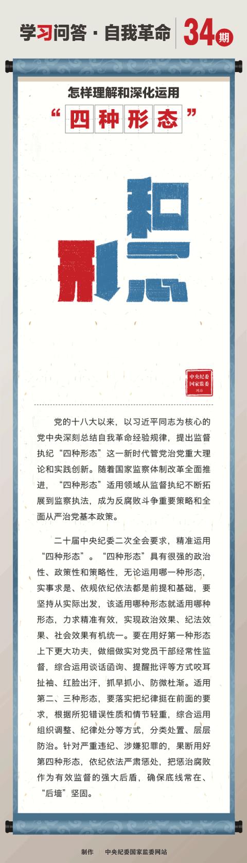 学习问答•自我革命丨怎样理解和深化运用"四种形态"