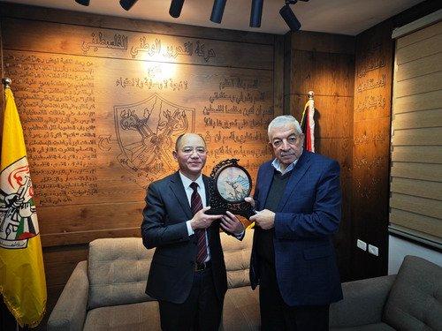 驻巴勒斯坦办事处主任曾继新会见法塔赫副主席