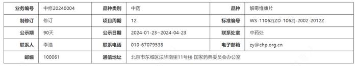 药典委：万氏牛黄清心片等4个中药标准公示