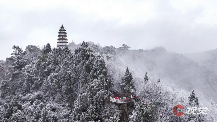 C视觉·航拍四川(62)︱打开四川下雪“群聊” 云瞰冬日浪漫盛景