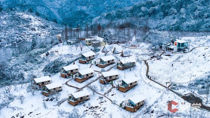 C视觉·航拍四川(62)︱打开四川下雪“群聊” 云瞰冬日浪漫盛景