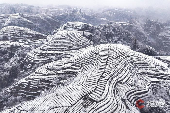 C视觉·航拍四川(62)︱打开四川下雪“群聊” 云瞰冬日浪漫盛景