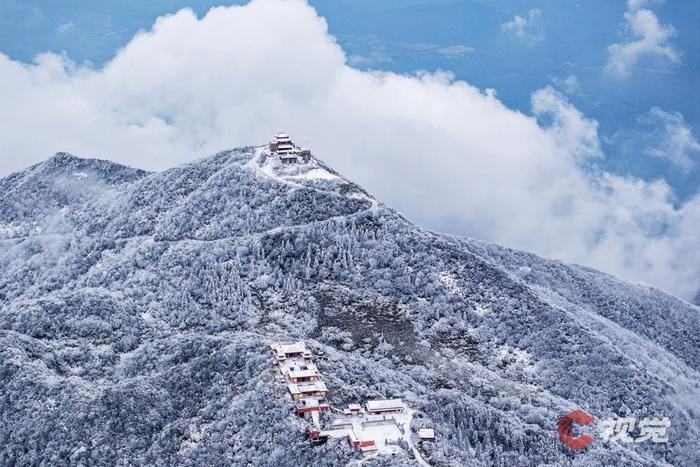 C视觉·航拍四川(62)︱打开四川下雪“群聊” 云瞰冬日浪漫盛景