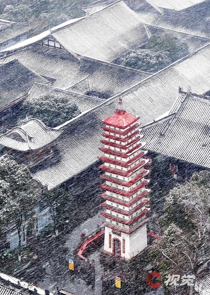 C视觉·航拍四川(62)︱打开四川下雪“群聊” 云瞰冬日浪漫盛景