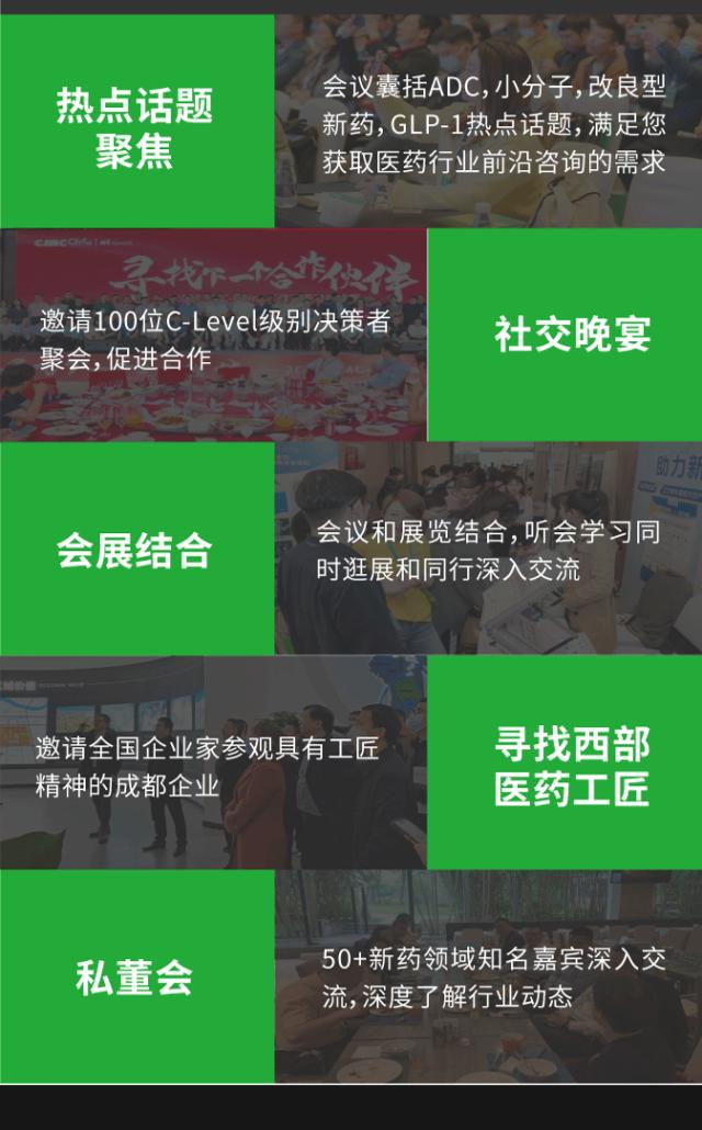 报名成都这场新药峰会：ADC，改良型新药，GLP-1/多肽，小分子新药一网打尽