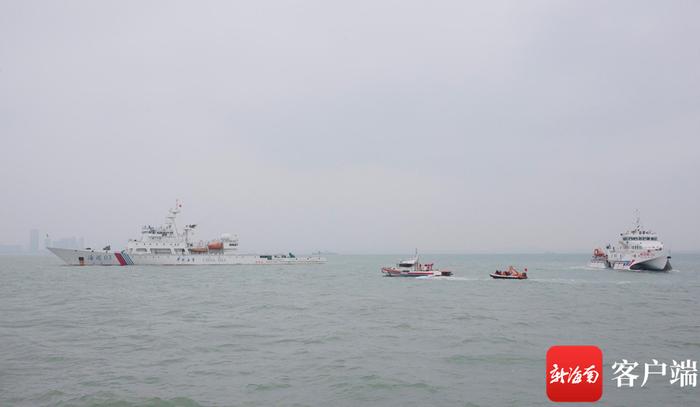 春运首日 多部门在琼州海峡联合开展海空立体巡航和海上应急训练