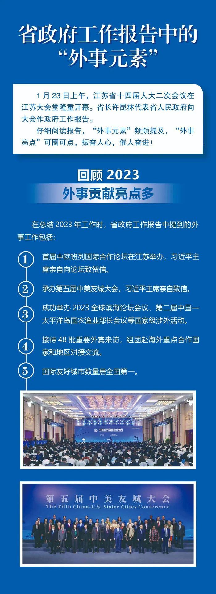 江苏省政府工作报告中的“外事元素”