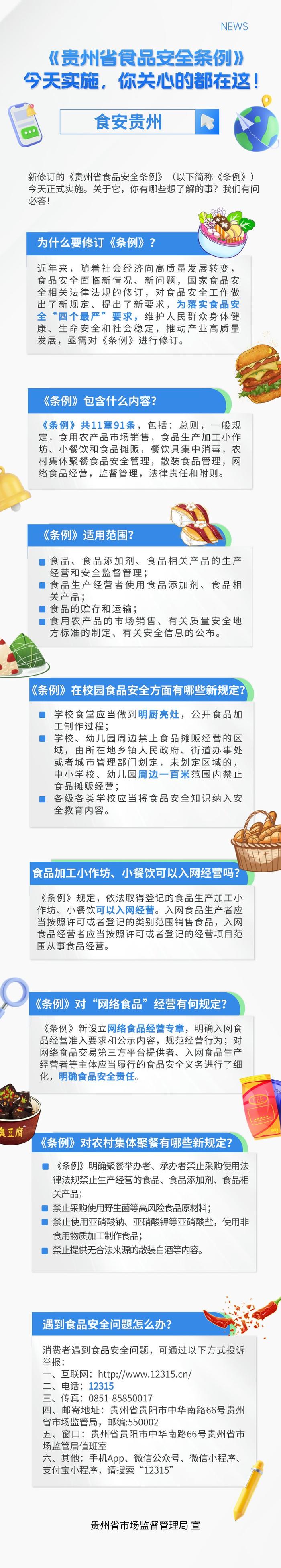 食安贵州 ▏《贵州省食品安全条例》2月1日实施，你关心的都在这！