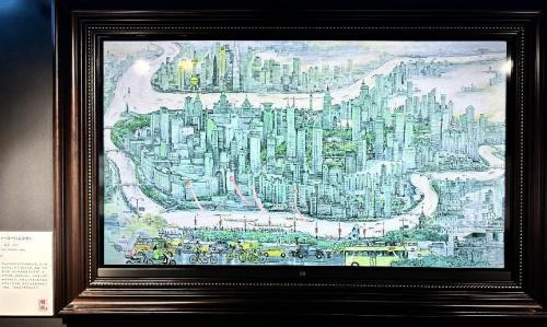 丁筱芳、丁阳《一江一河展新貌》
