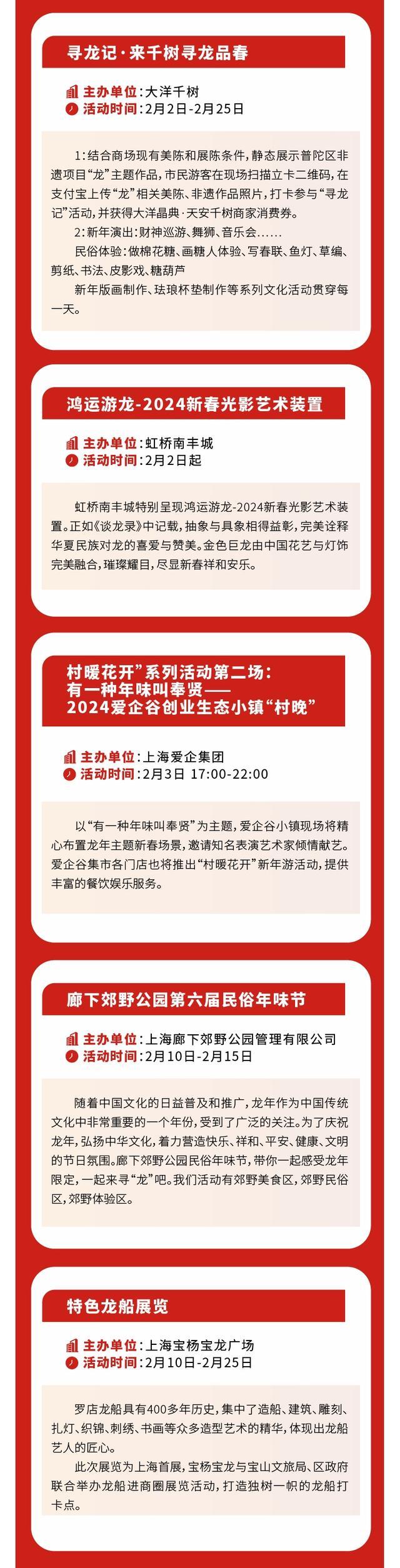 “龙舞上海 春照商圈”，2024上海跨年迎新购物季春节促消费活动亮点有哪些？