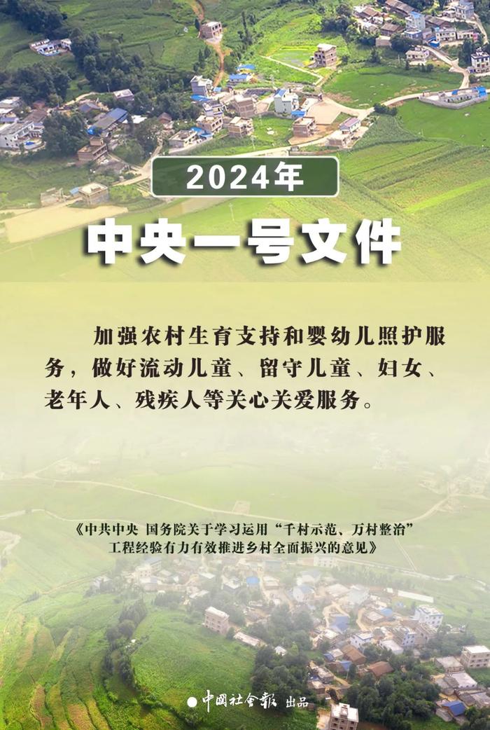 4张海报速览中央一号文件中民政工作相关内容