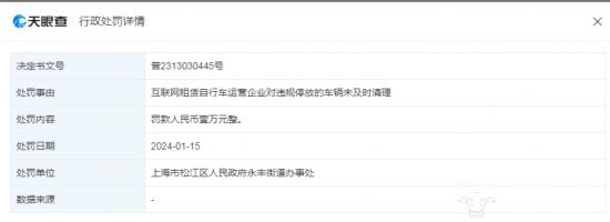 ﻿哈啰委托生产的电动车质量不合格等被罚超21万 董事长杨磊怎么看？