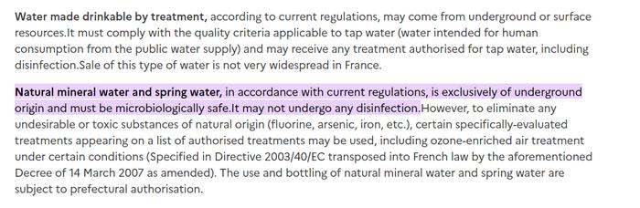 法国“天然矿泉水”被曝欺诈丑闻！30%以上品牌存违规操作，涉雀巢旗下巴黎水等多个品牌