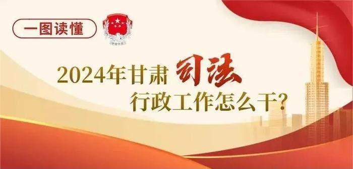 一图读懂 | 2024年甘肃司法行政工作怎么干?