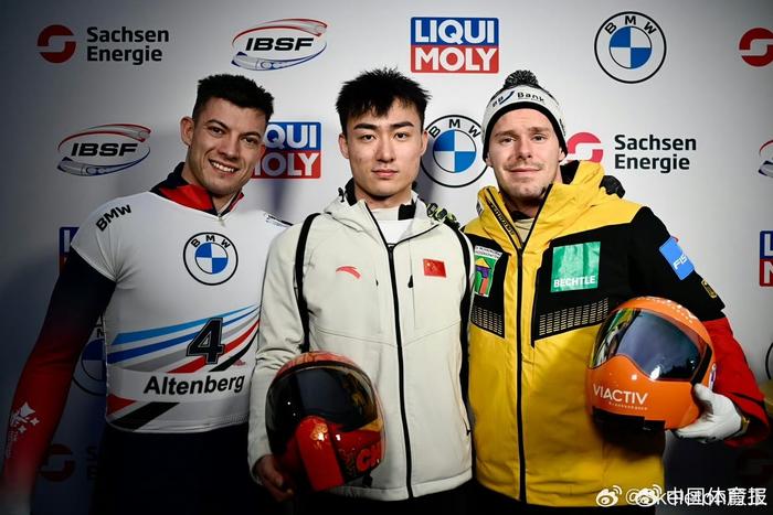 殷正成为中国首位获两枚钢架雪车世界杯金牌运动员