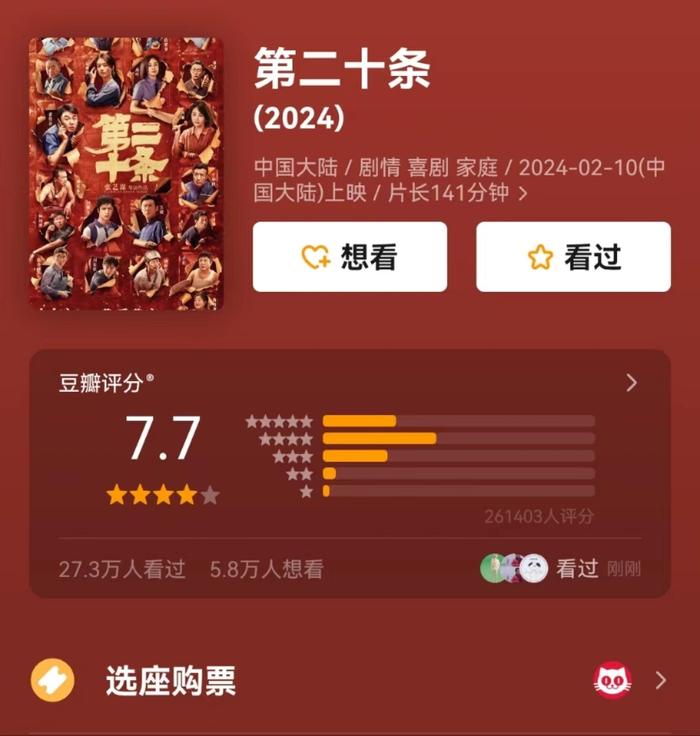 太火爆！电影《第二十条》总票房破14亿元，这家上市公司赚翻了！雷佳音主演电影票房破140亿元