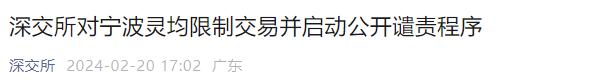 暂停、限制交易！刚刚，沪深交易所出手了！启动公开谴责程序→