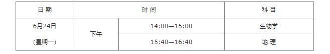 2024年陕西中考6月22日开考