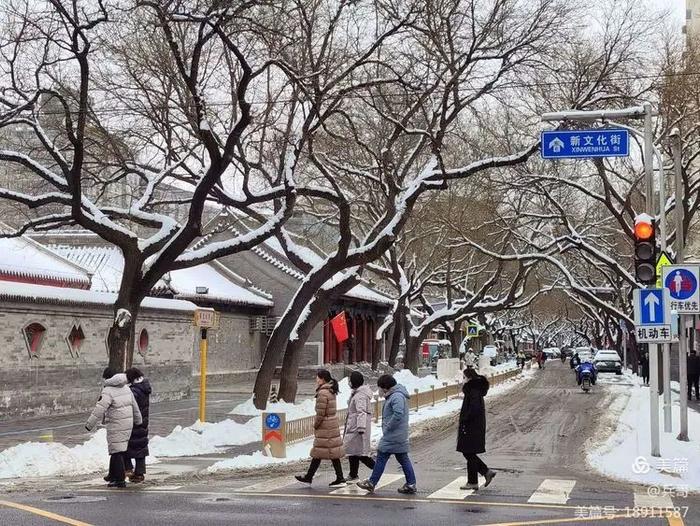 为记录北京这场初雪，我们同事的手机都拍没电了…… | 每日影像