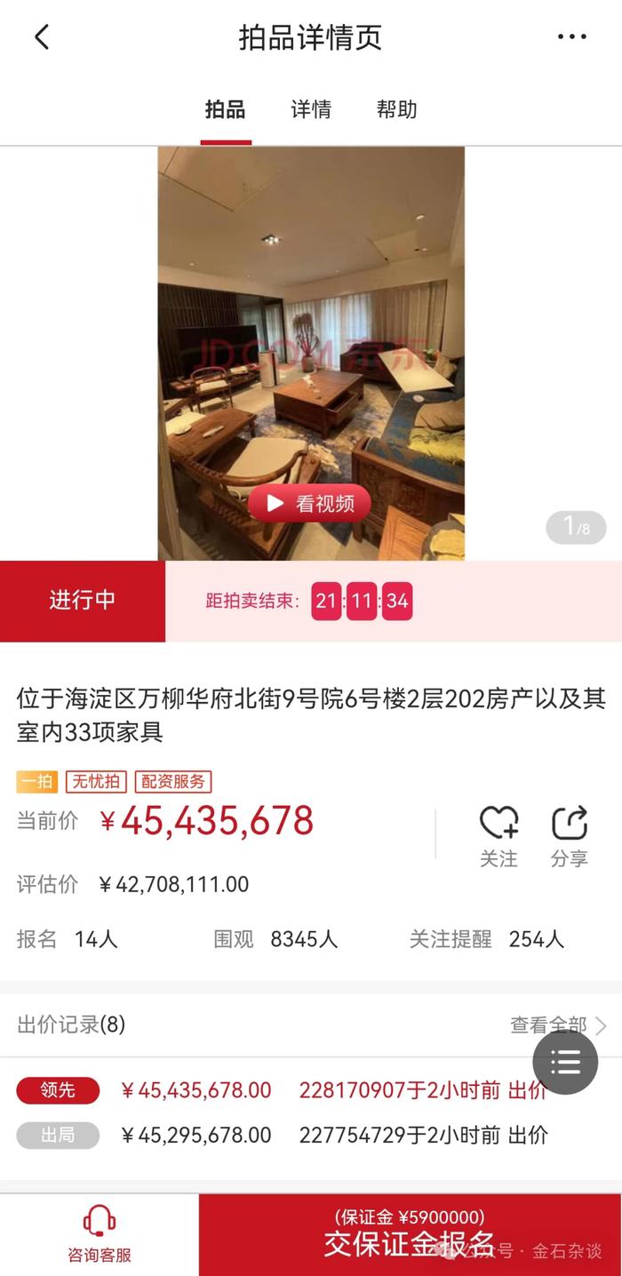 36万天价房起拍11万，80后女行长在万柳书院最后2套豪宅起拍了...