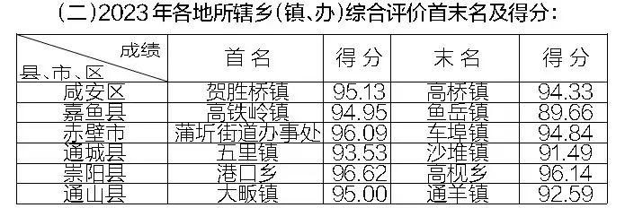 咸宁2023年度总榜出炉，第一名是？