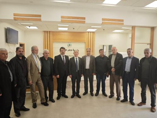 驻巴勒斯坦办事处主任曾继新走访卡法尔迪克市