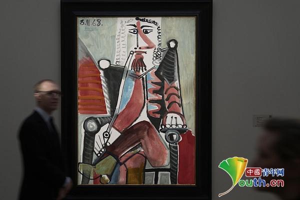 英国伦敦举办苏富比现代与当代拍卖会 著名画家毕加索、莫奈等作品亮相