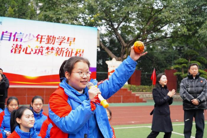 重庆市珊瑚初级中学校明佳校区举行初三年级百日誓师活动