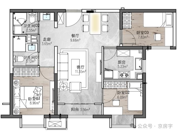 518套共有产权房公示规划设计方案 五环外有地铁 2.9万元/平