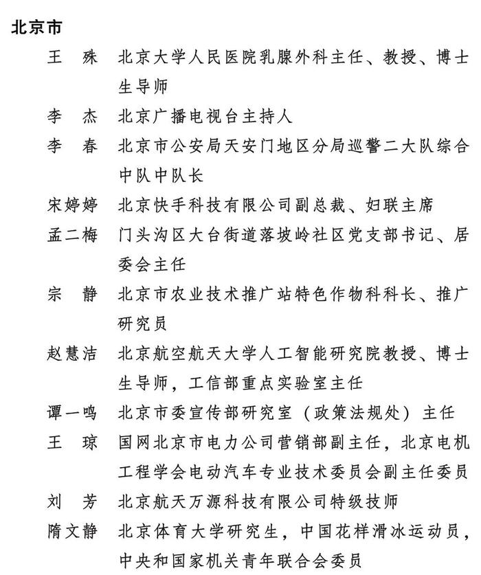 重磅！2023年度全国三八红旗手标兵、全国三八红旗手、全国三八红旗集体全名单来了！