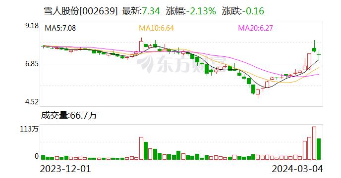 雪人股份：公司已在氢燃料电池系统以及电堆、空气压缩机、氢气循环泵等系统核心零部件方面获得了众多专利