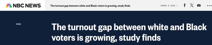 【世界说】美国种族投票率差距扩大！美媒：有色人种参与度下降引发专家对美国民主状况的担忧