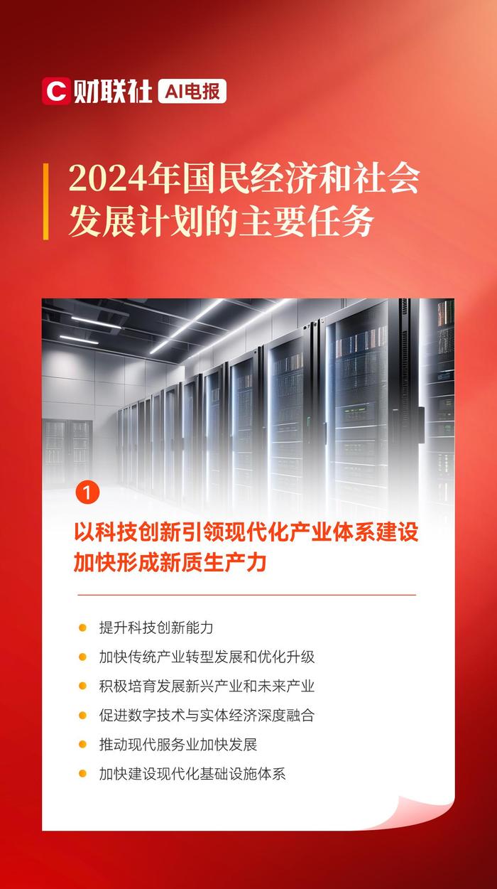 十张AI电报带你看2024年国民经济和社会发展计划的主要任务